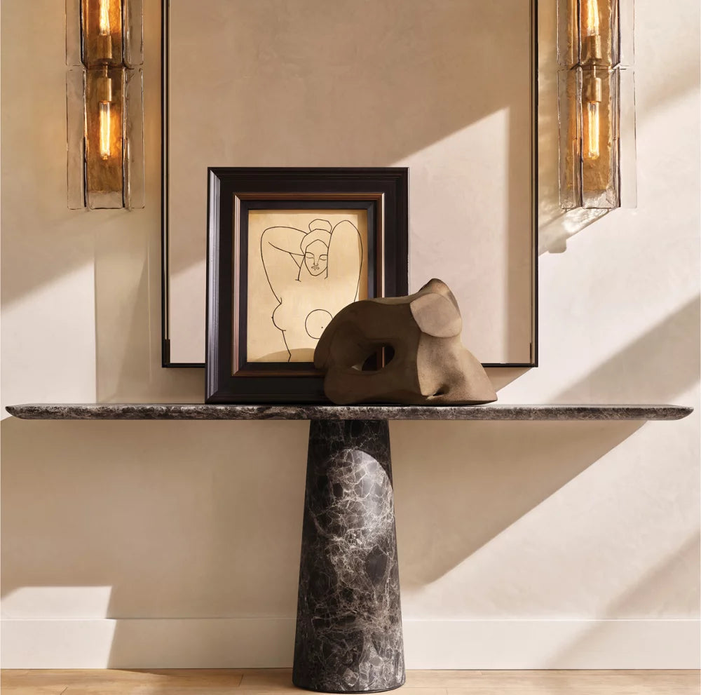 Rippled Smoke Glass Bar Sconce