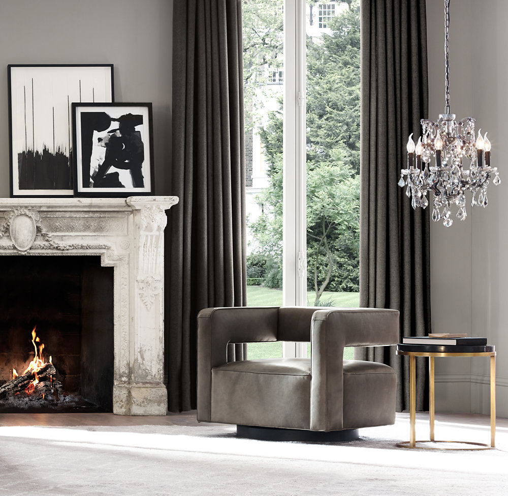 Rococo Crystal Candle Chandelier