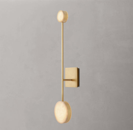 Rotating Alabaster Disk LED Sconce