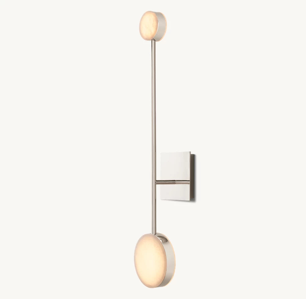 Rotating Alabaster Disk LED Sconce