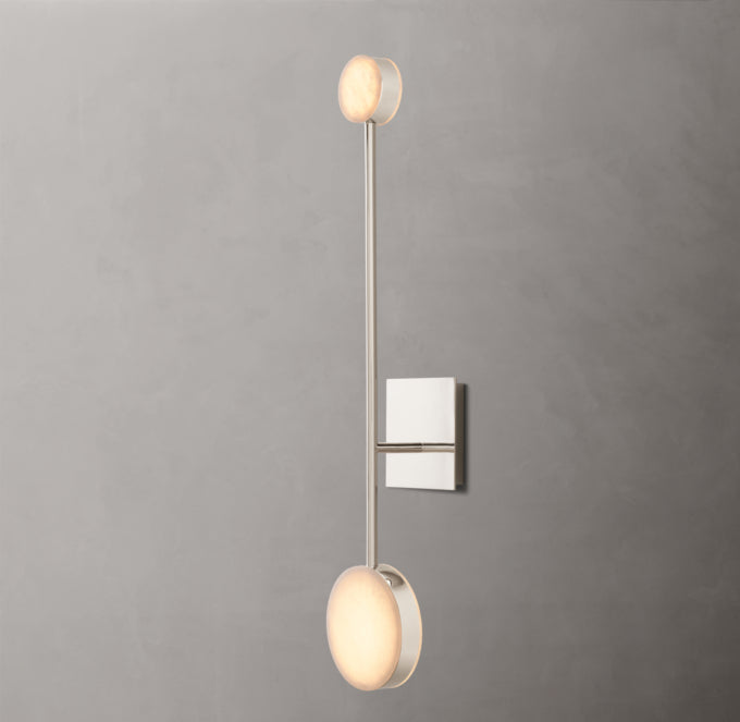 Rotating Alabaster Disk LED Sconce