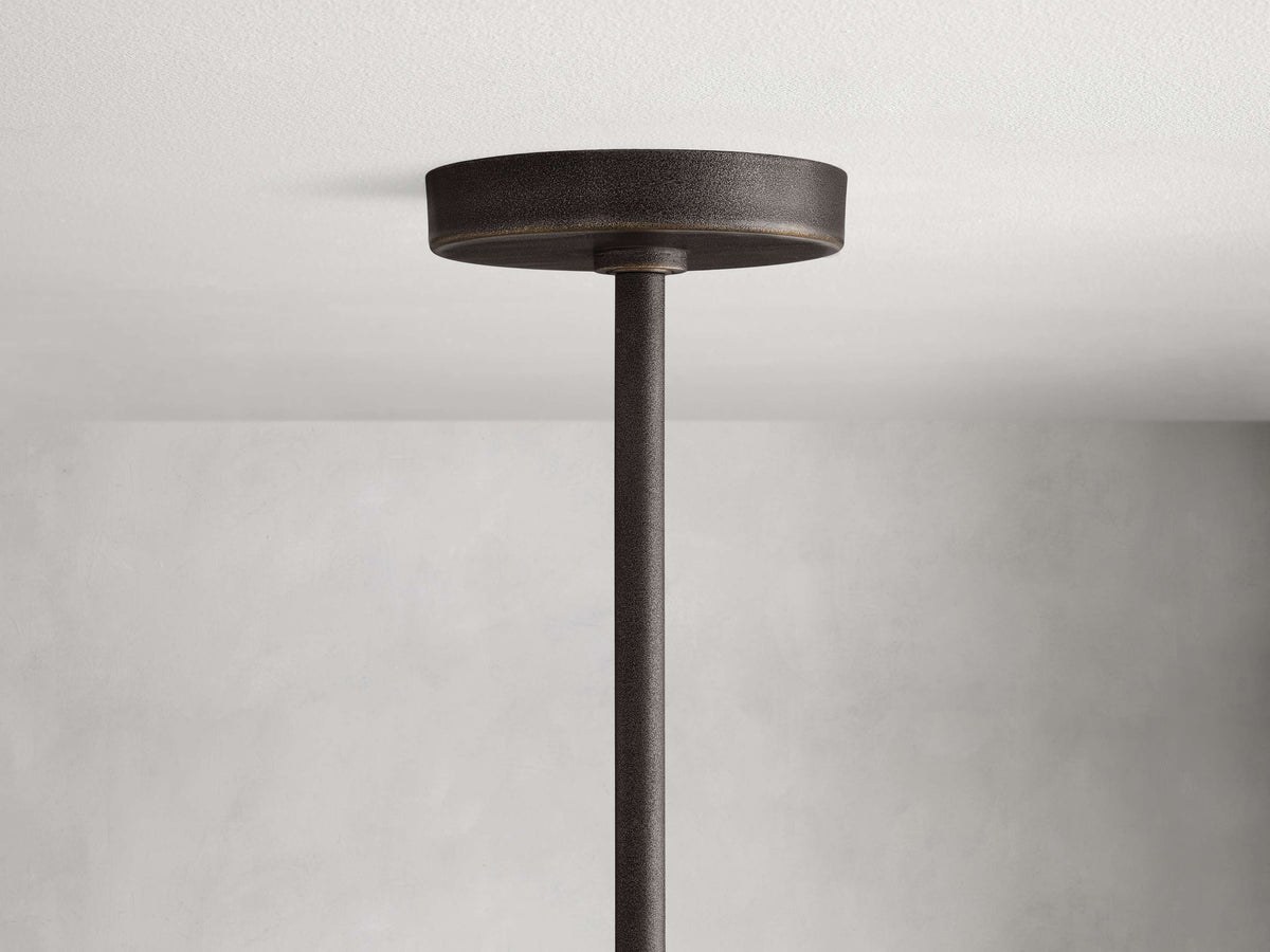 Sand-Cast Brass Crossframe Chandelier