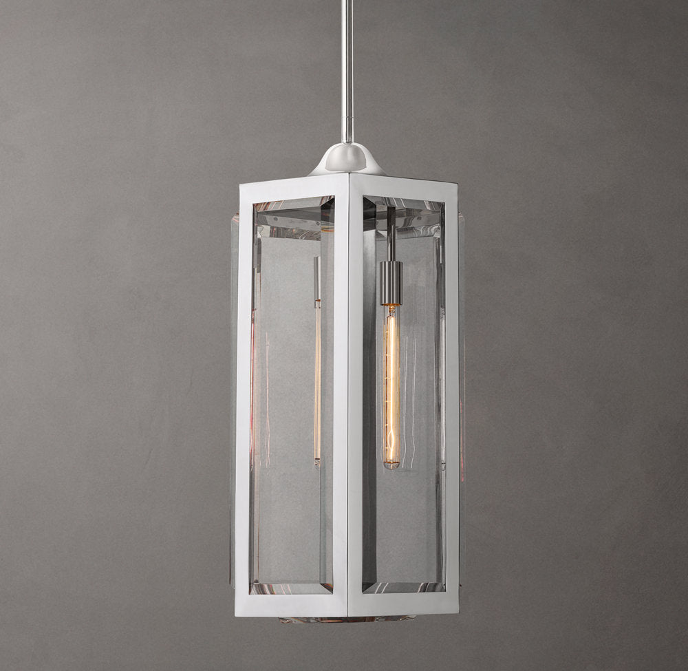 Sand-Cast Optical Crystal Grand Pendant