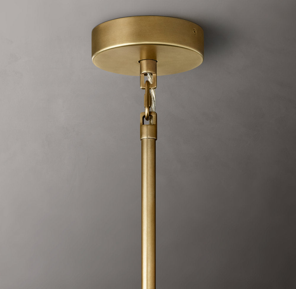 Smoke Glass Cascade Crown Chandelier