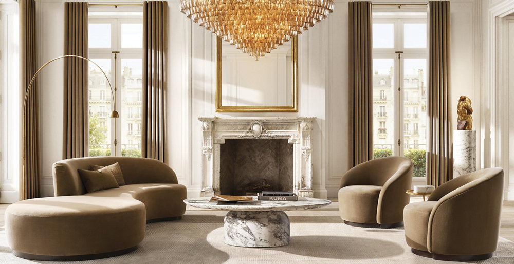 Smoke Glass Cascade Crown Chandelier