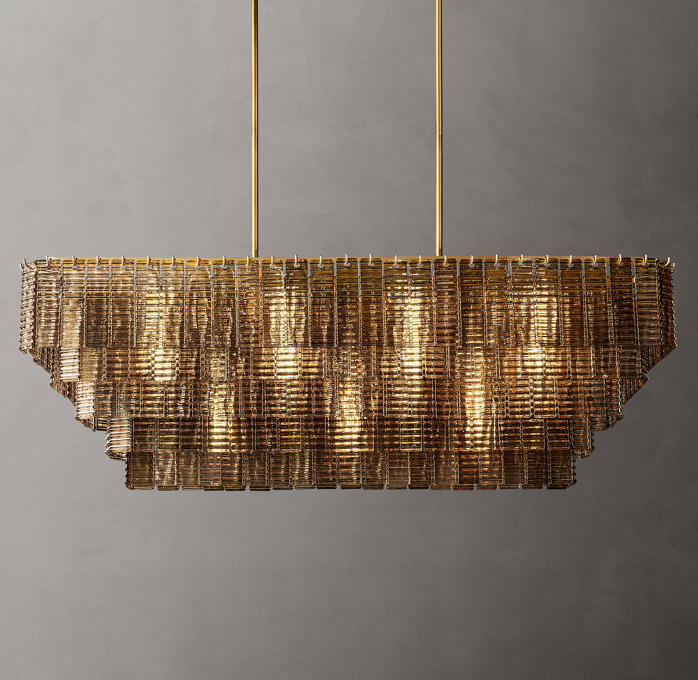 Smoked Glass Pavilion Chandelier