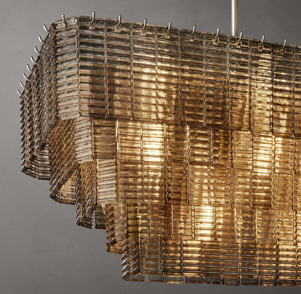 Smoked Glass Pavilion Chandelier