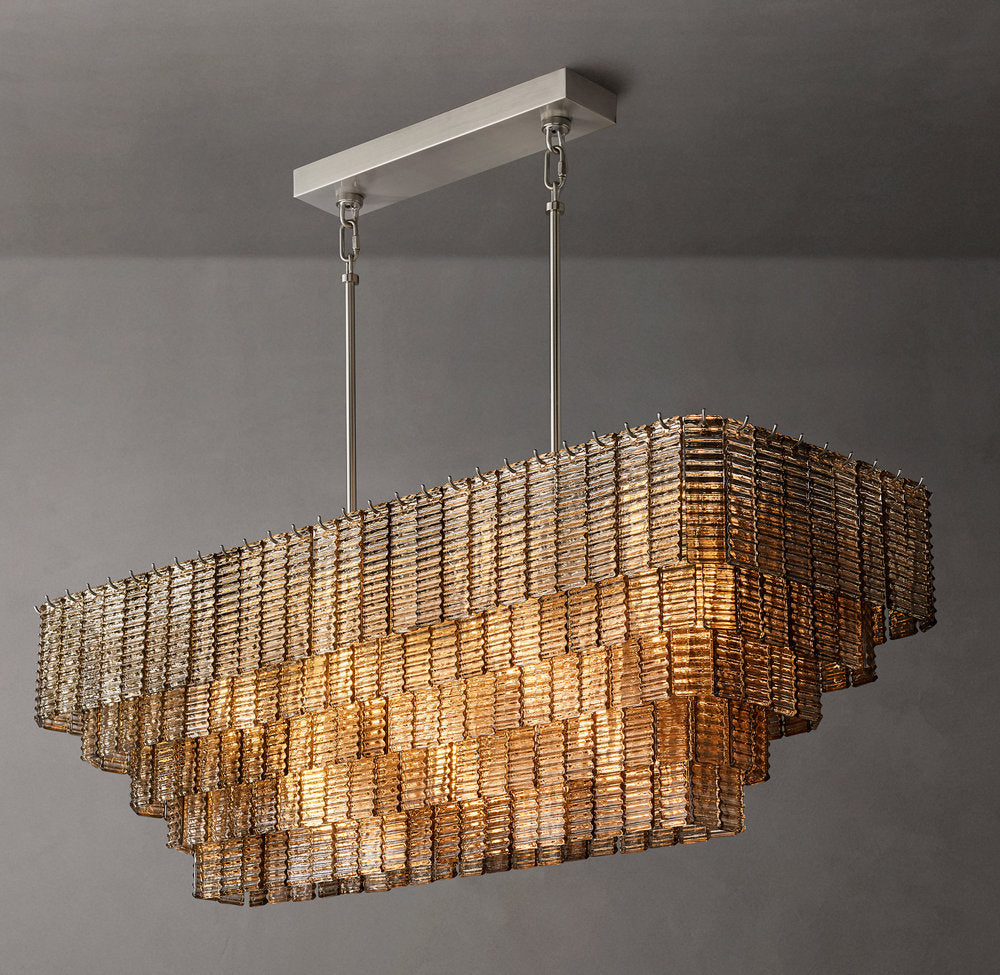 Smoked Glass Pavilion Chandelier