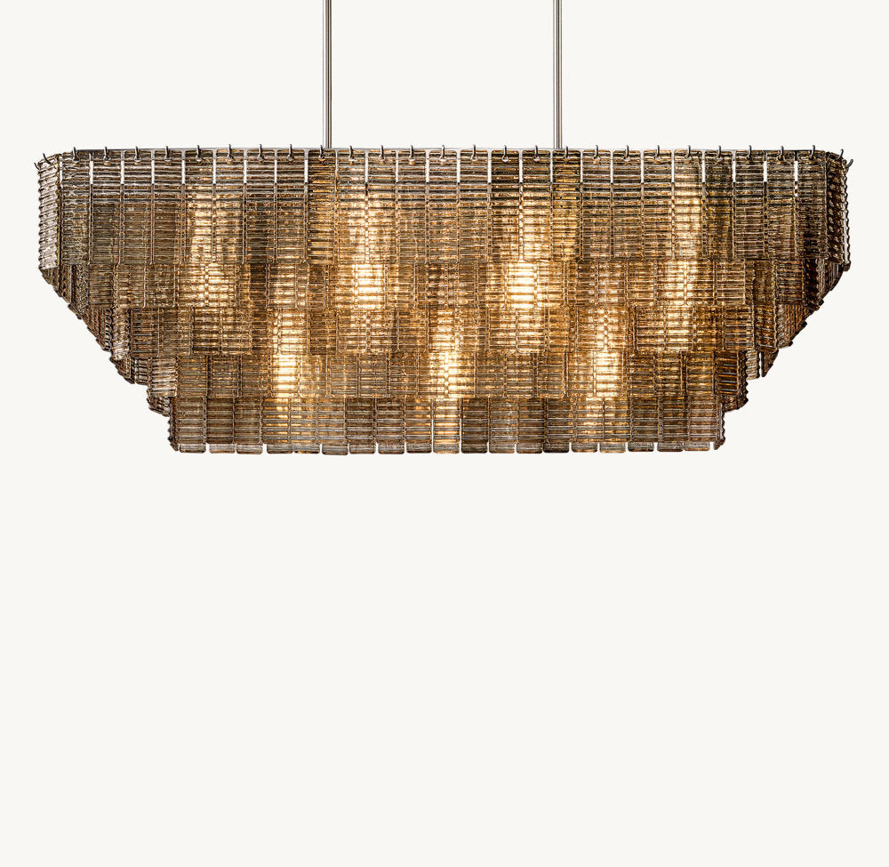 Smoked Glass Pavilion Chandelier