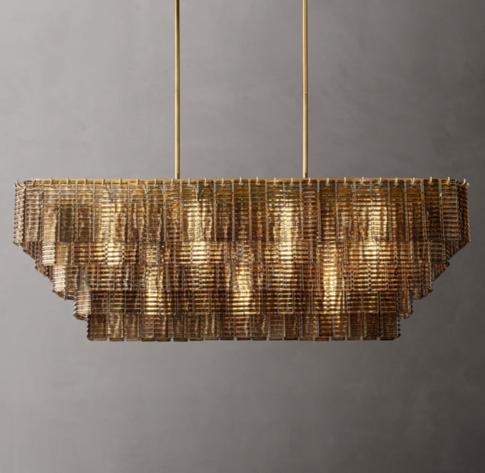 Smoked Glass Pavilion Chandelier