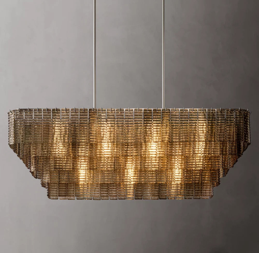 Smoked Glass Pavilion Chandelier