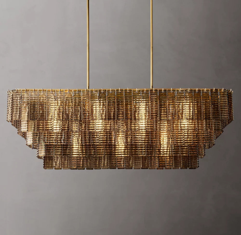 Smoked Glass Pavilion Chandelier