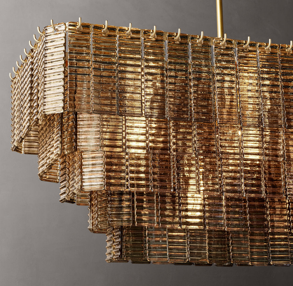 Smoked Glass Pavilion Chandelier