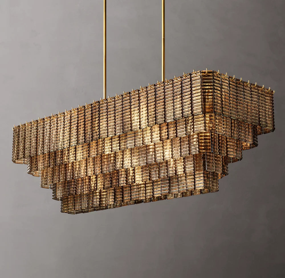 Smoked Glass Pavilion Chandelier