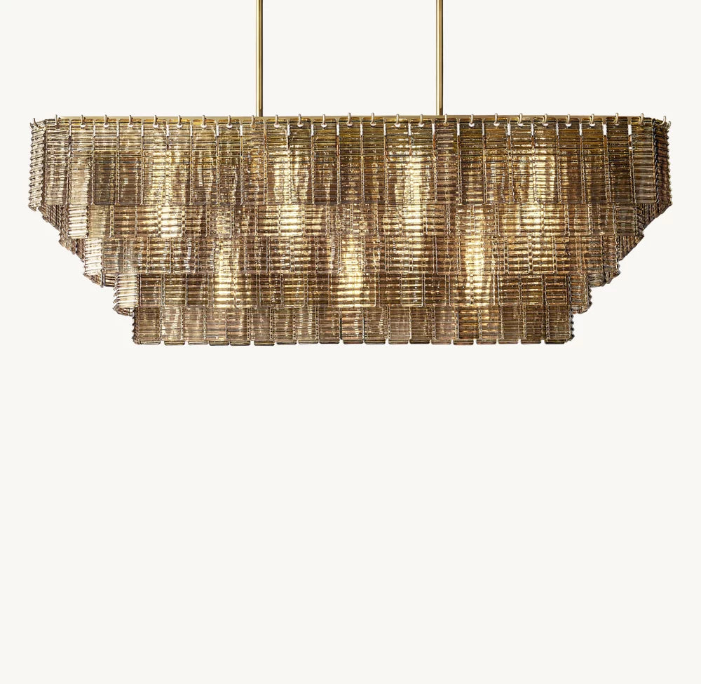 Smoked Glass Pavilion Chandelier