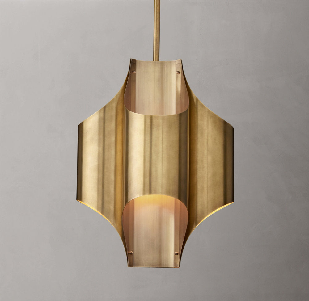 Solid Brass Cathedral Lantern Pendant