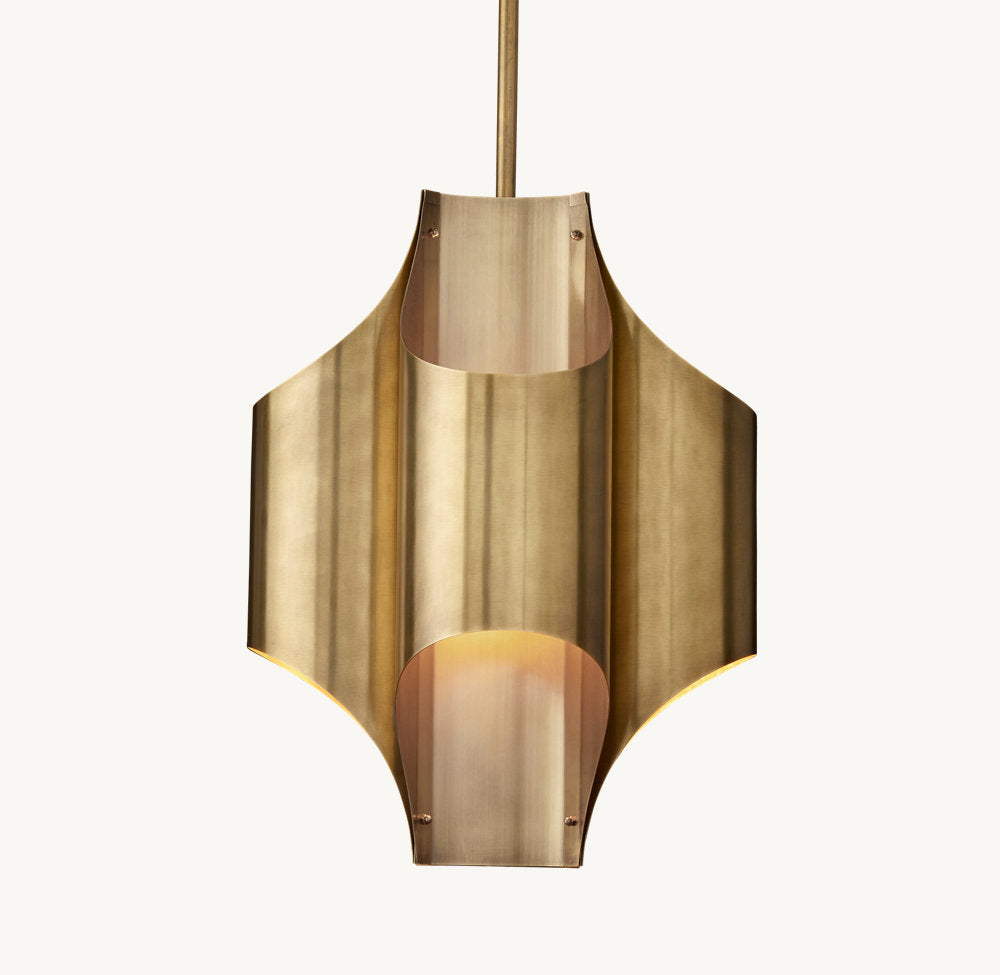 Solid Brass Cathedral Lantern Pendant