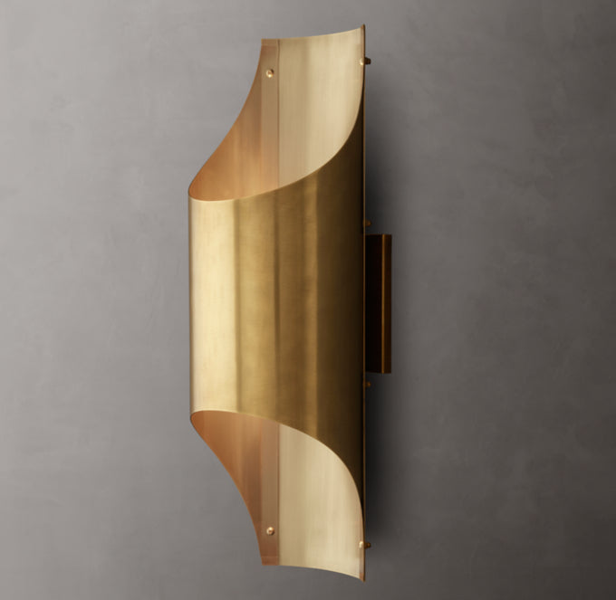 Solid Brass Cathedral Wall Sconce