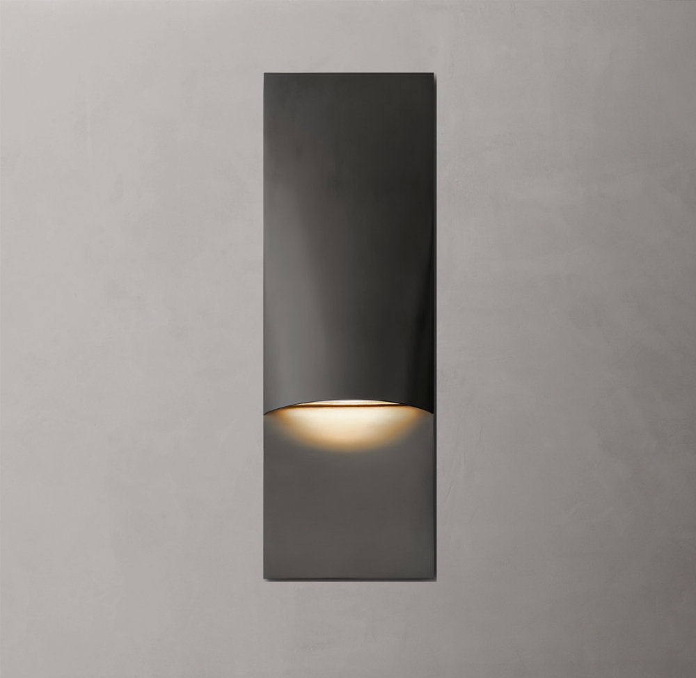 Solid Brass Linear LED Outdoor Sconce