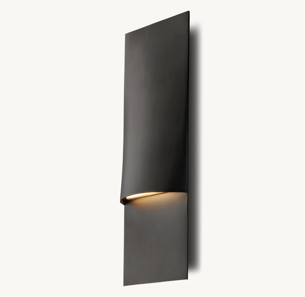 Solid Brass Linear LED Outdoor Sconce