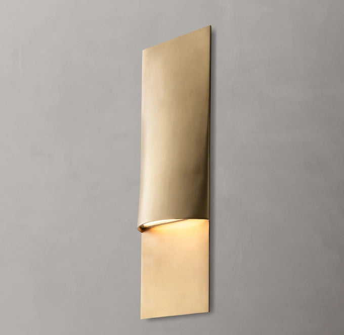 Solid Brass Linear LED Outdoor Sconce