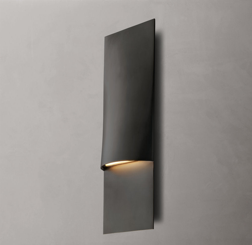 Solid Brass Linear LED Outdoor Sconce