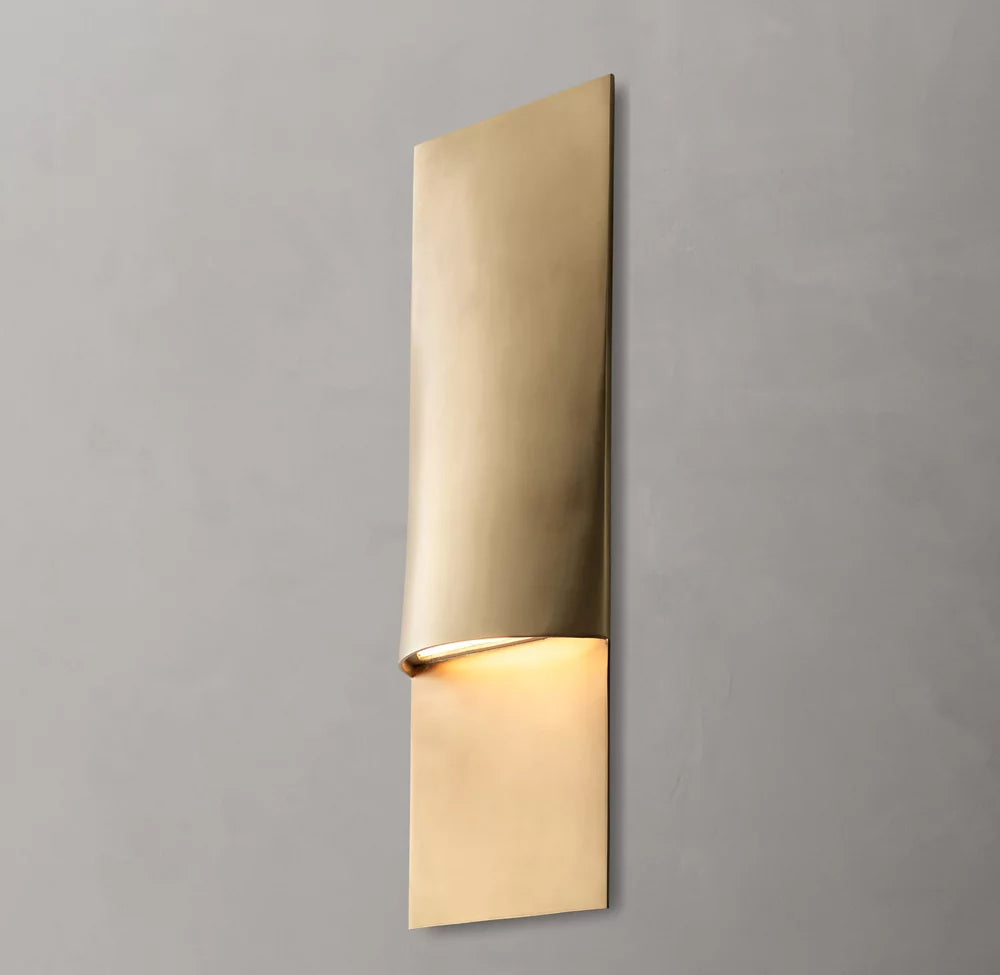 Solid Brass Linear LED Outdoor Sconce