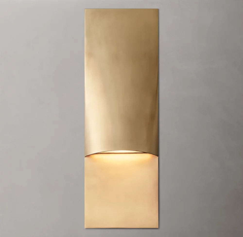 Solid Brass Linear LED Outdoor Sconce