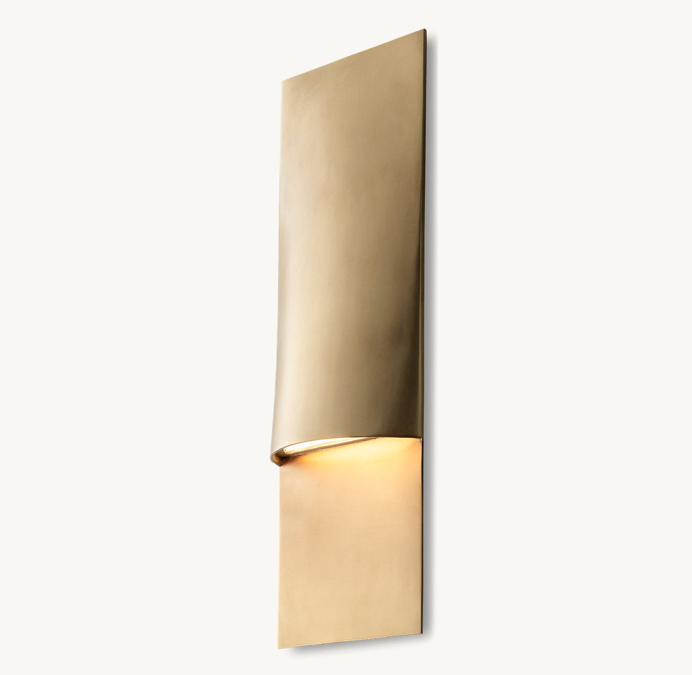 Solid Brass Linear LED Outdoor Sconce