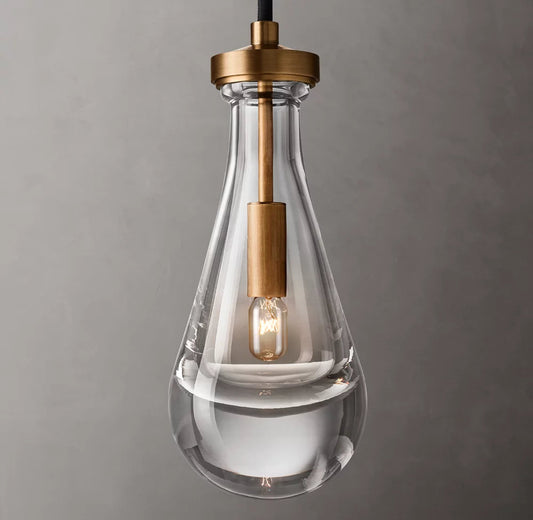 Solid Glass Raindrop Pendant
