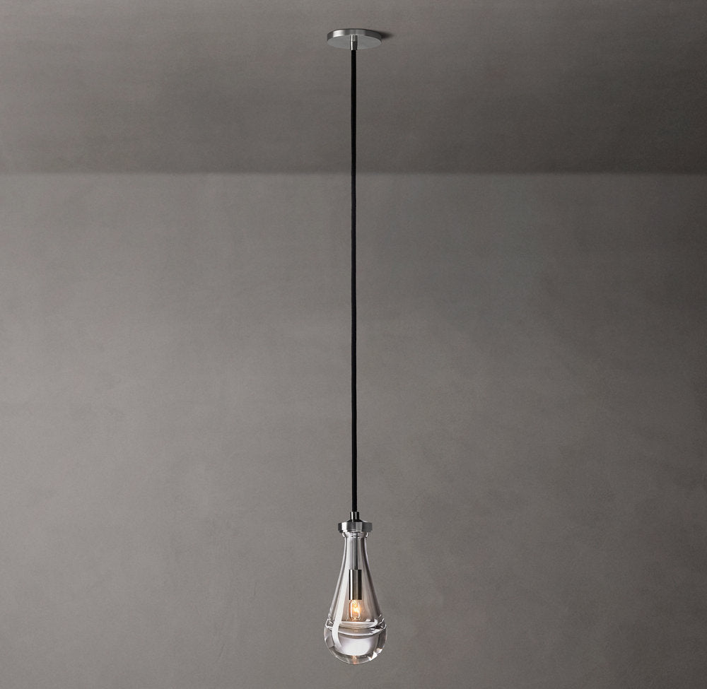 Solid Glass Raindrop Pendant