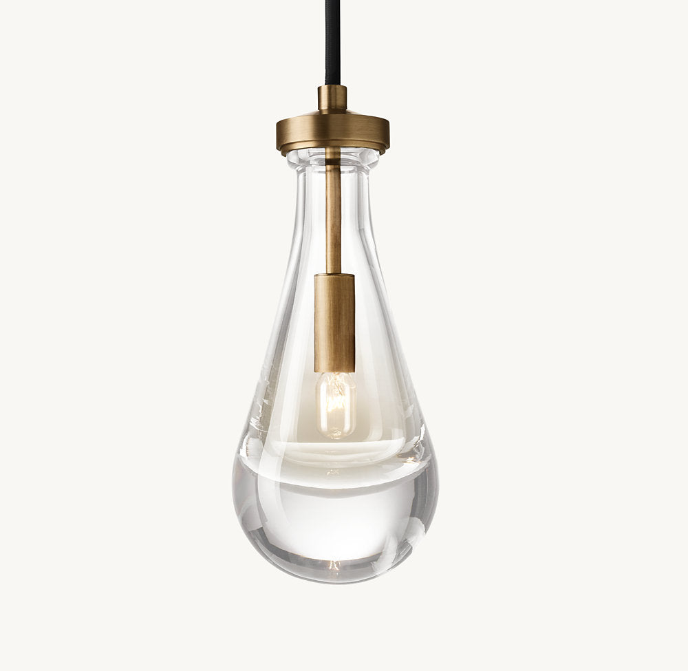 Solid Glass Raindrop Pendant