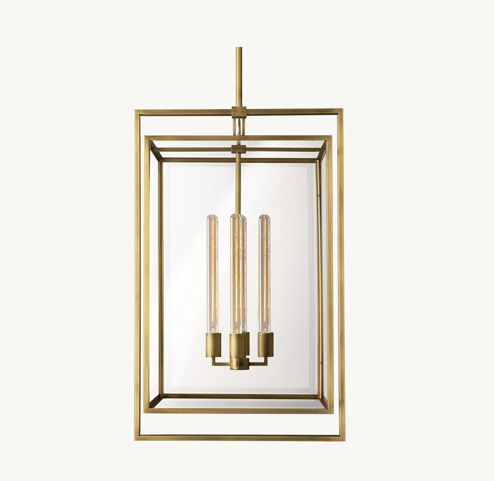 Steel Glasshouse Lantern Pendant