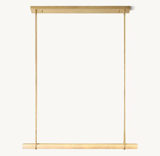 Ultra-Warm Alabaster Bar Chandelier