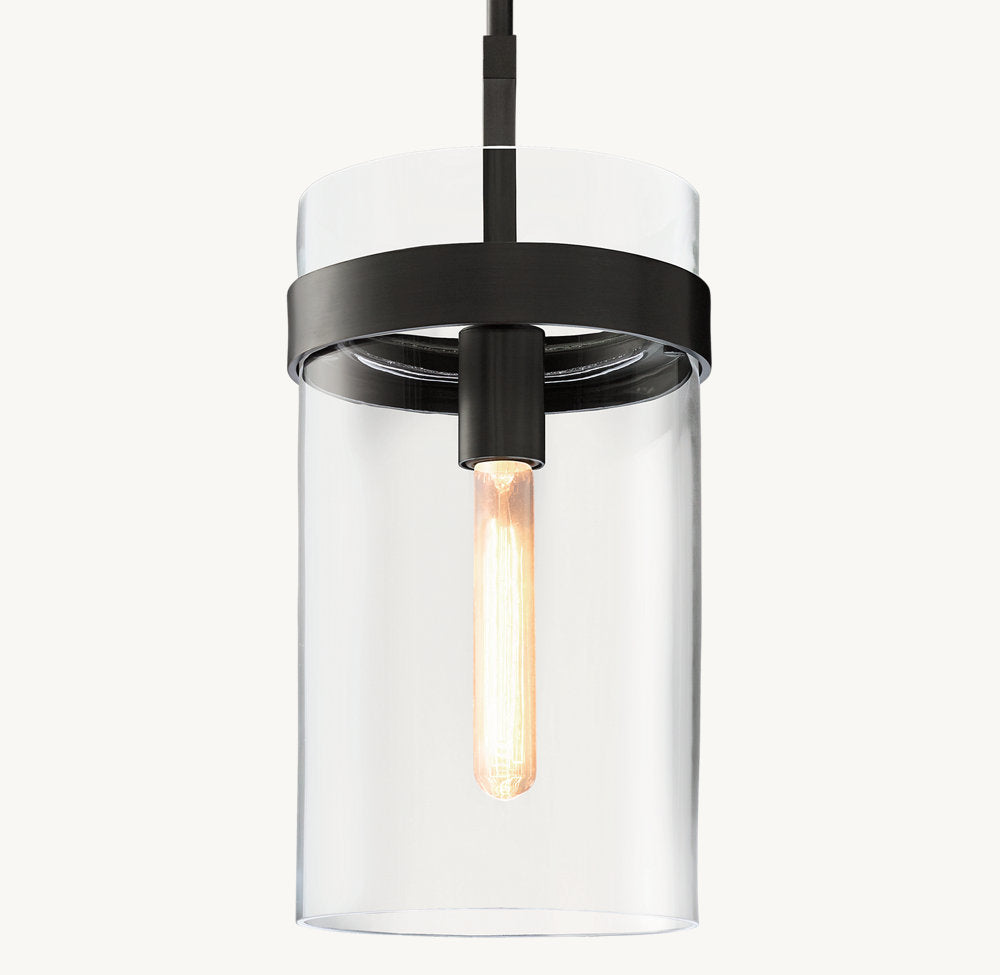 Ultra-Warm Artisan Glass Cylinder Pendant
