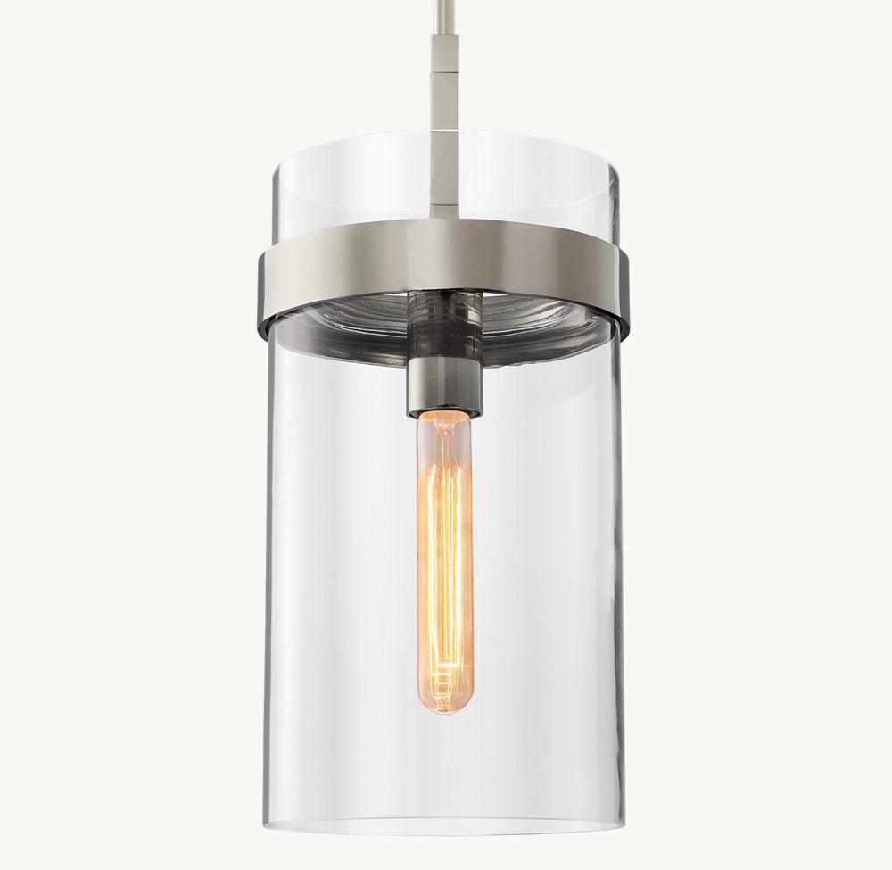 Ultra-Warm Artisan Glass Cylinder Pendant