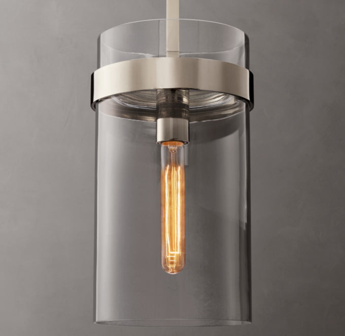 Ultra-Warm Artisan Glass Cylinder Pendant
