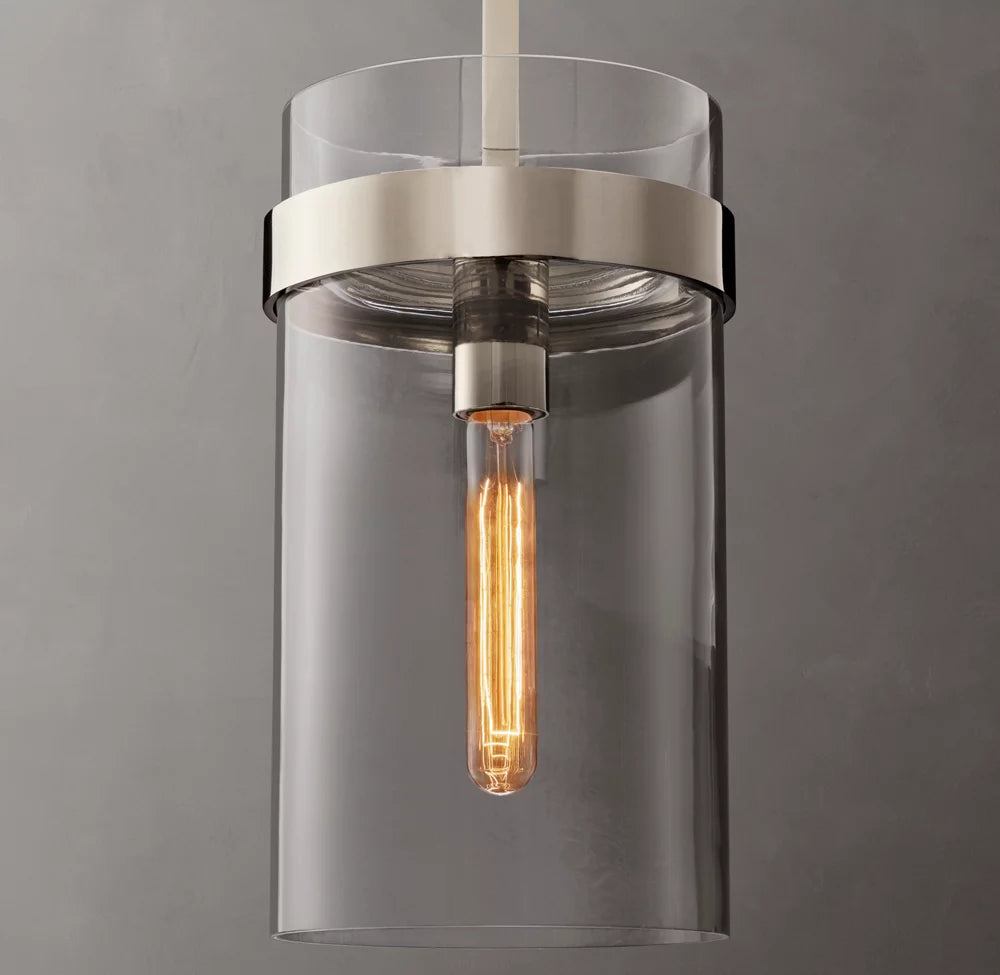 Ultra-Warm Artisan Glass Cylinder Pendant