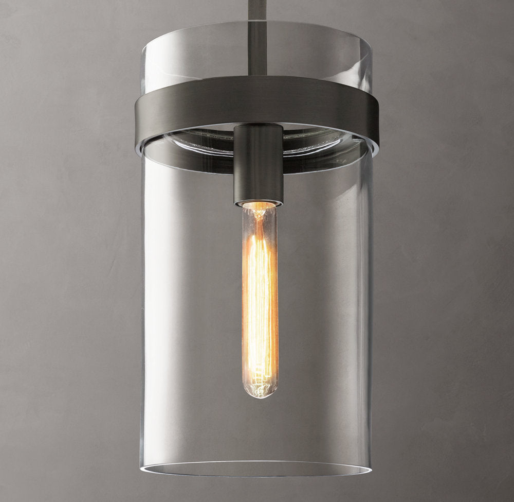 Ultra-Warm Artisan Glass Cylinder Pendant