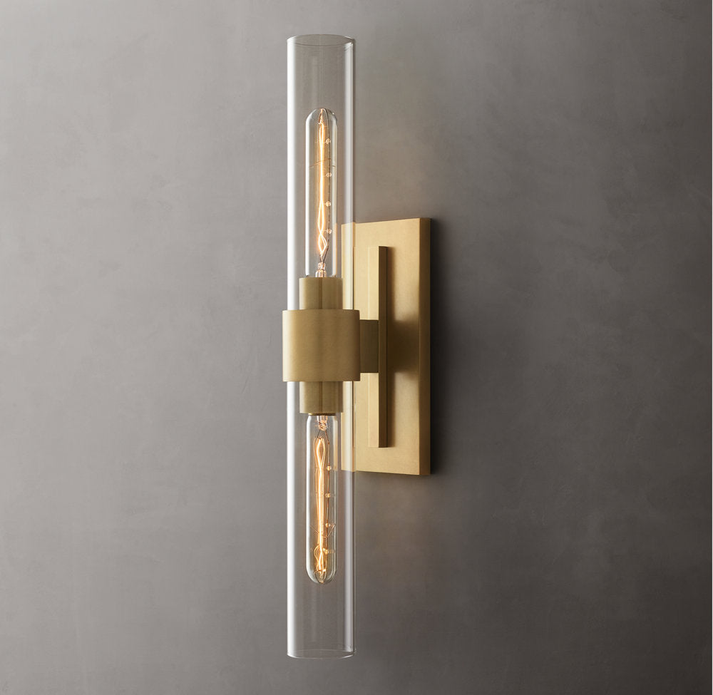 Ultra-Warm Blown Glass Linear Sconce