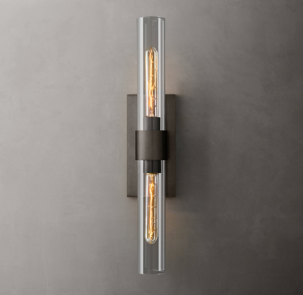 Ultra-Warm Blown Glass Linear Sconce