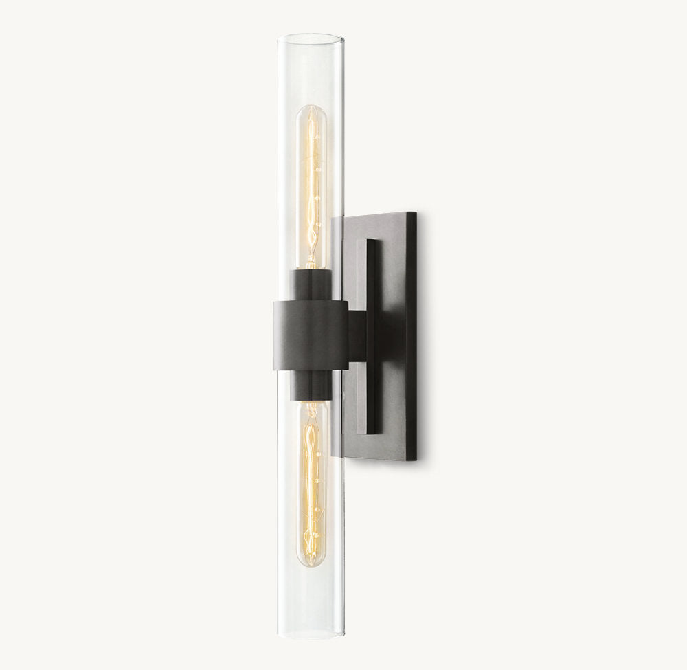Ultra-Warm Blown Glass Linear Sconce