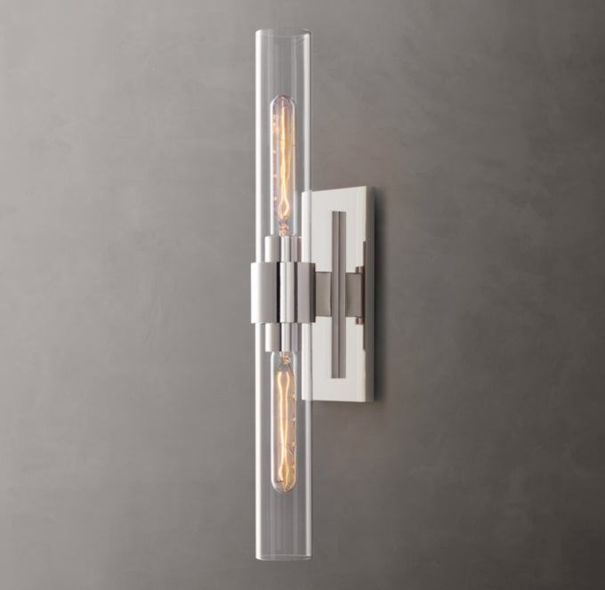 Ultra-Warm Blown Glass Linear Sconce