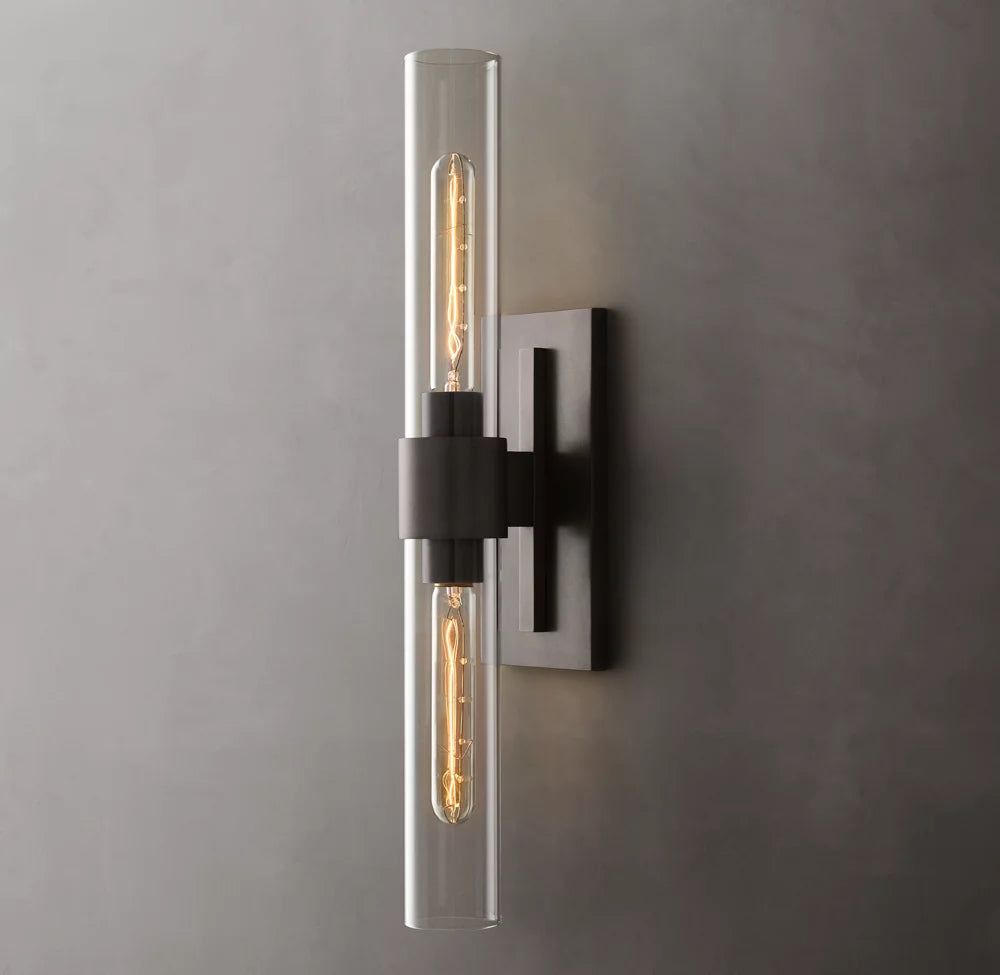 Ultra-Warm Blown Glass Linear Sconce