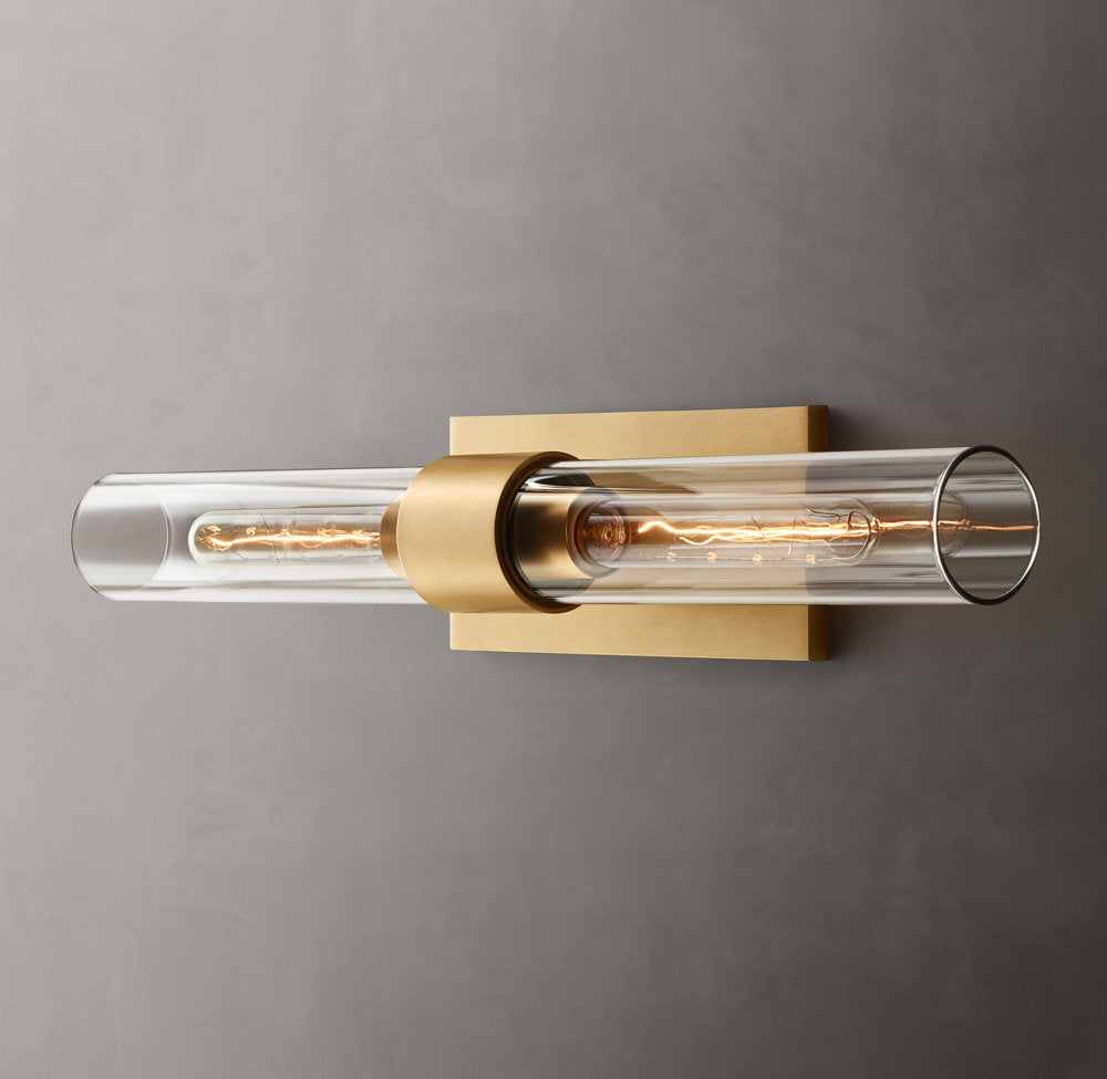 Ultra-Warm Blown Glass Linear Sconce