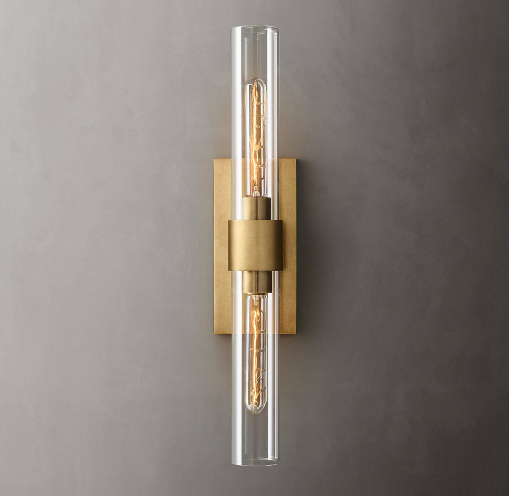 Ultra-Warm Blown Glass Linear Sconce