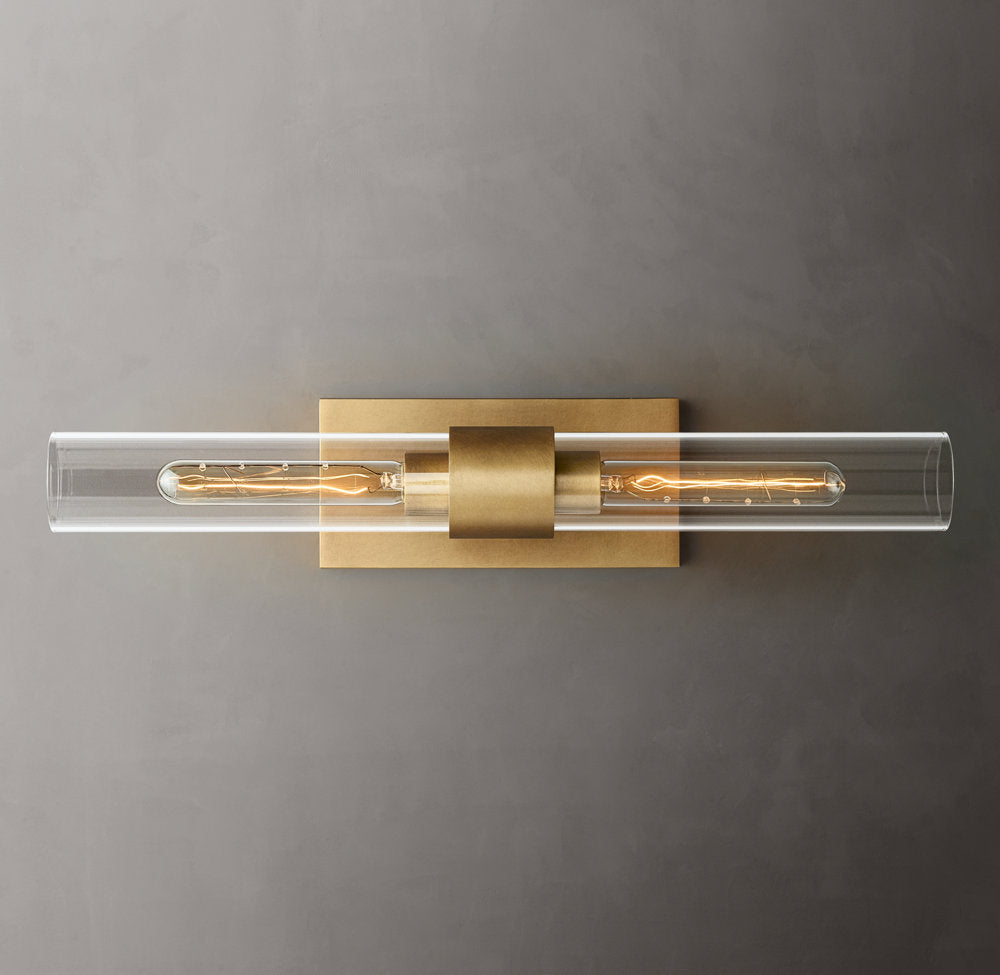 Ultra-Warm Blown Glass Linear Sconce