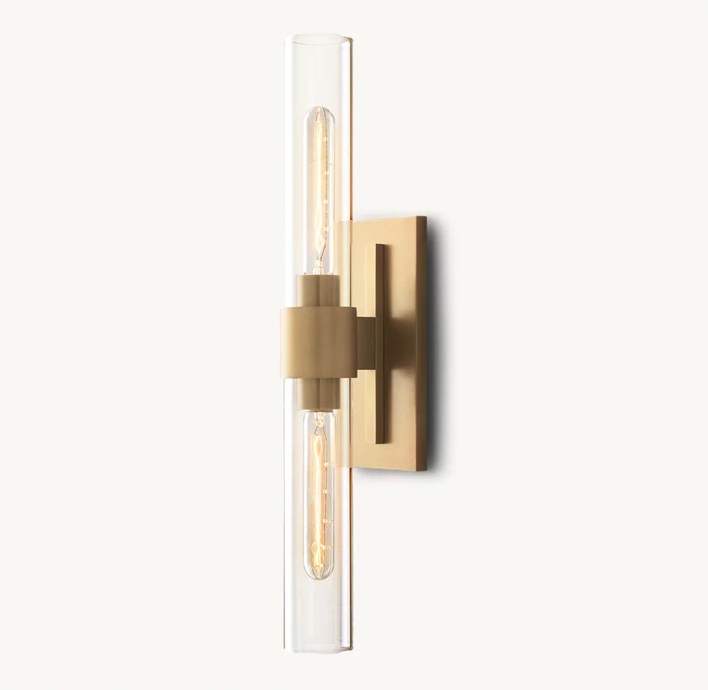 Ultra-Warm Blown Glass Linear Sconce